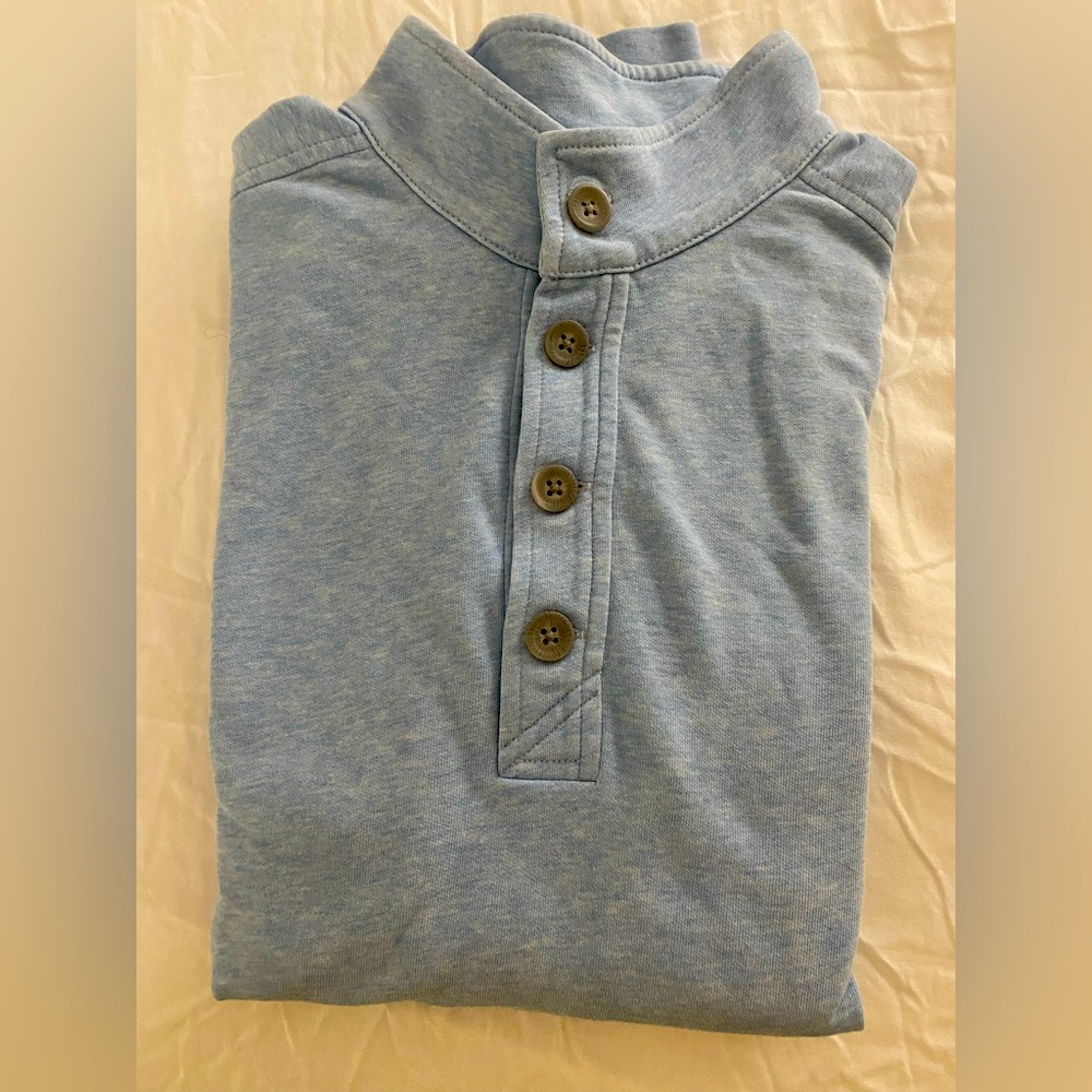 Cutter & Buck cotton sweater, 1/4 button, size L GUC